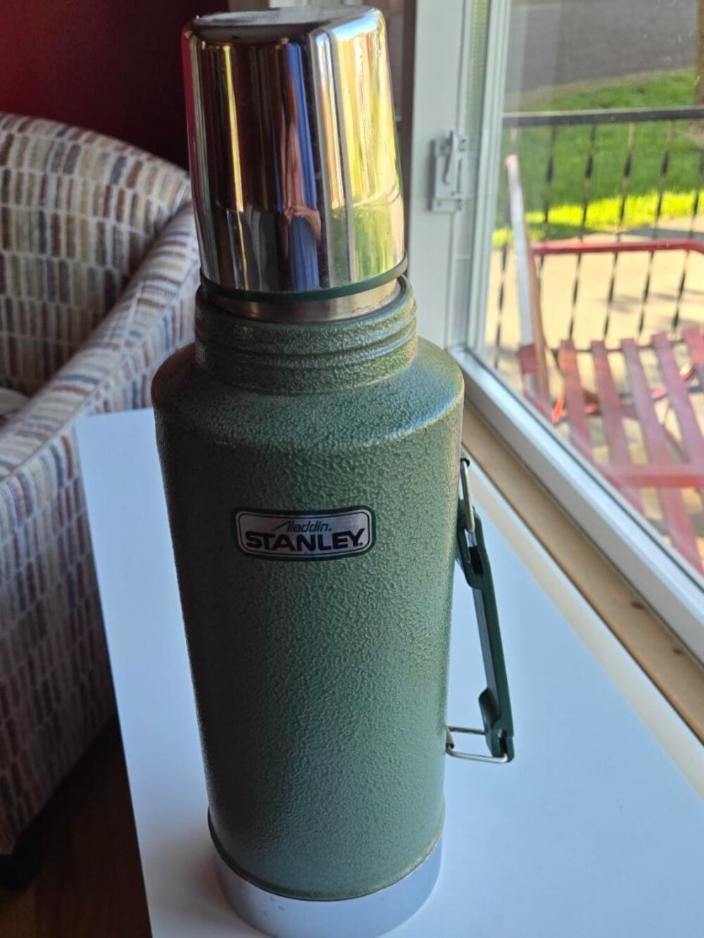 Vintage Stanley Thermos Green Stainless Half Gallon OG